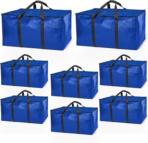 Miniatura 9 de ClearSpace Bolsas de mudanza resistentes o bolsa de almacenamiento, cajas grandes para mudanzas con correas de mochila, cremalleras y asas,