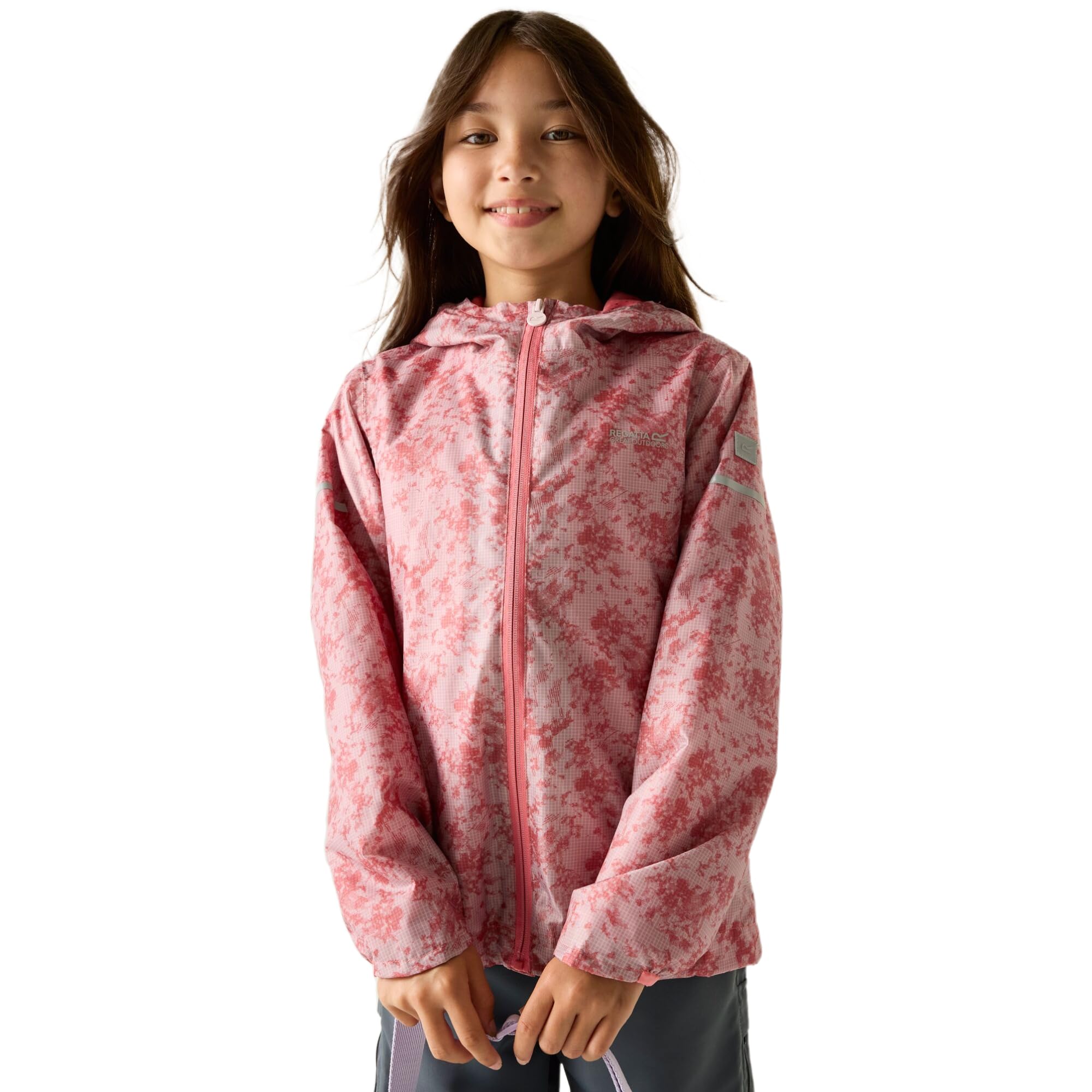 Regatta Girls Printed Lever Ii Jacket - Pink