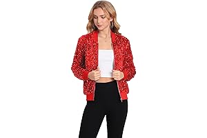Women's Sophisticated Sequin Blazer: Shimmering in Style