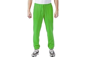 Premium: Green Sweat Pants for Men with Ultra Soft Ergonomic Elastic Pockets