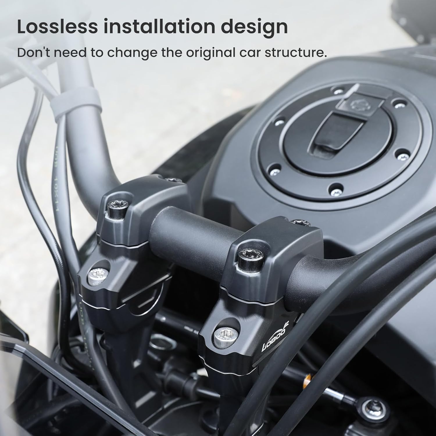 Motorcycle Handlebar Riser Clamp, Bar Risers Increase Motorcycle Handlebar Height ，Compatible With Harley-Davidson Pan America 1250，Motorcycle Handlebar Heightening Riser Mount Clamp