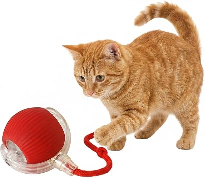 Interactive Dog Cat Toy Ball, Electric Automatic Rolling Moving