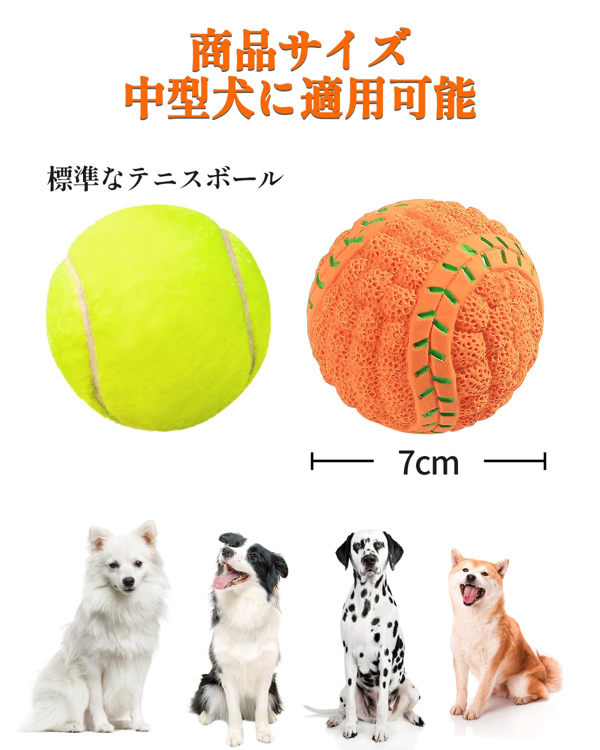 犬　おもちゃ　ボール　7cm Amazon | SCHITEC 犬 おもちゃ ボール 音の出る 【8個セット 直径7cm