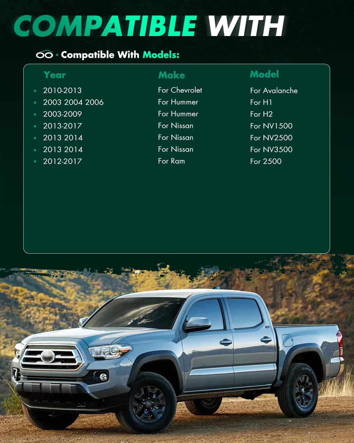 SCITOO 4X 1.5 inch Wheel Spacers 8 Lug 8X6.5 to 8X6.5 complatible with 1988-2000 for K2500 K3500 Pickup Wheel Spacers C2500 C3500 Pickup Wheel Spacers for 2500 3500 HD Wheel spacers