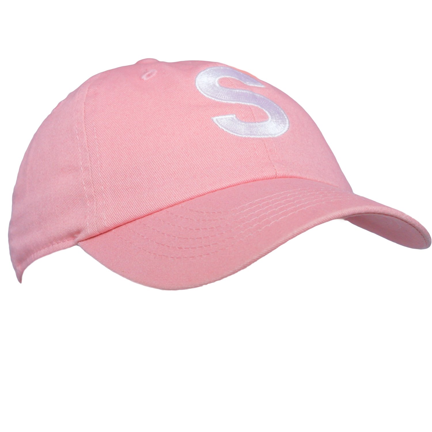 Tiny Expressions - Monogrammed Toddler Girls Baseball Cap | Adjustable Pink Hat