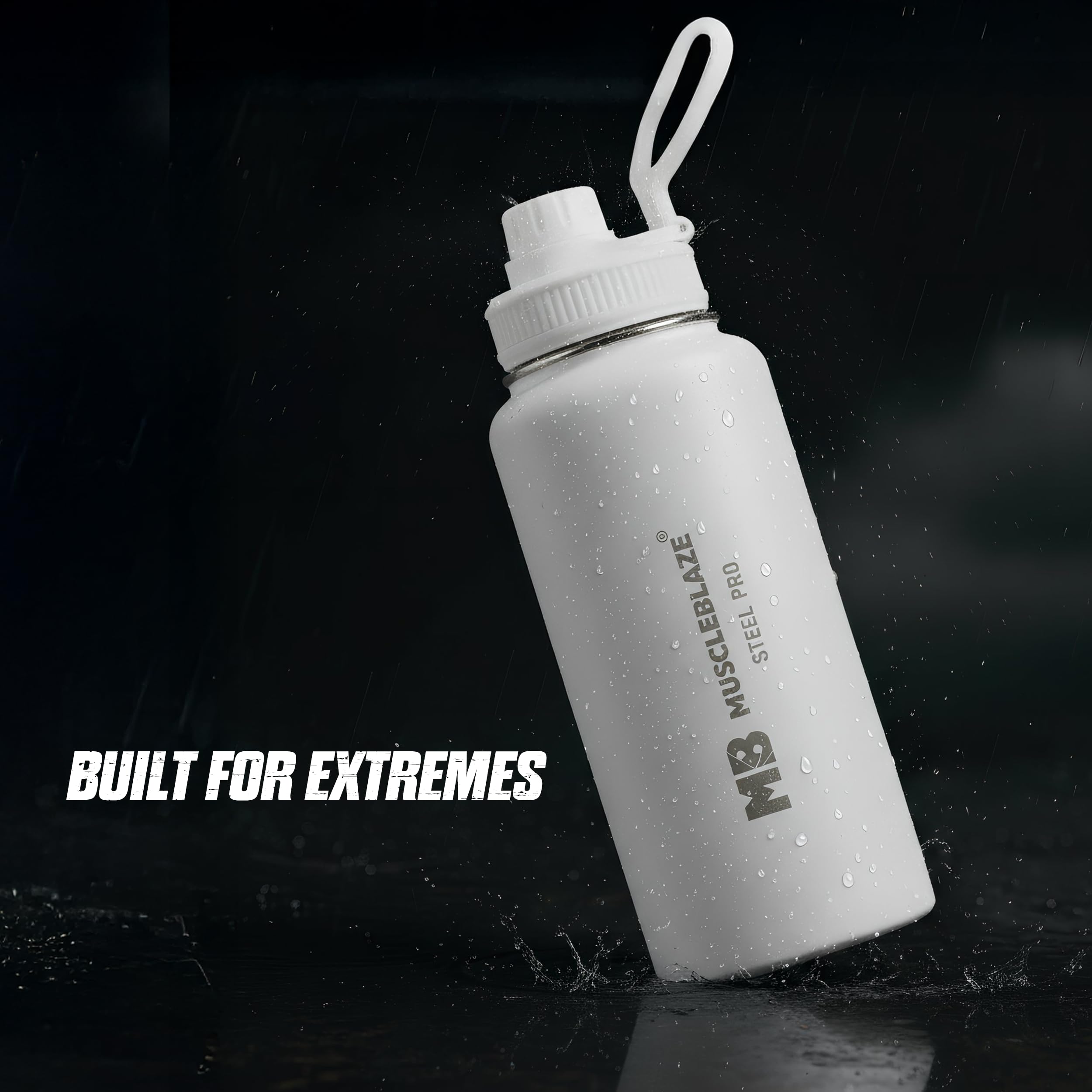 MuscleBlaze Stainless Steel Water Bottle - Keeps Drinks Cold/Hot -7 MuscleBlaze Stainless Steel Water Bottle - Keeps Drinks Cold/Hot -7