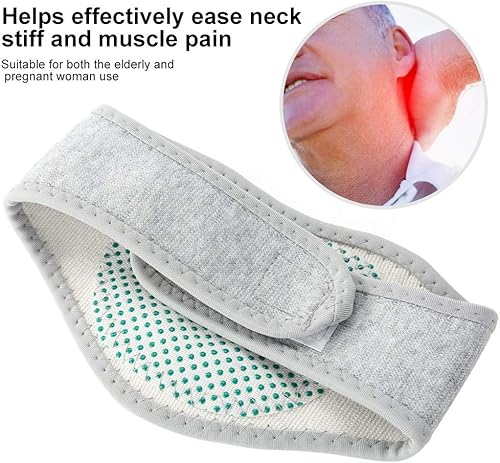 Miniatura 2 de Calentador de cuello con turmalina, terapia de salud magnética autocalentamiento de calor profundo masajeador de cuello infrarrojo protección de