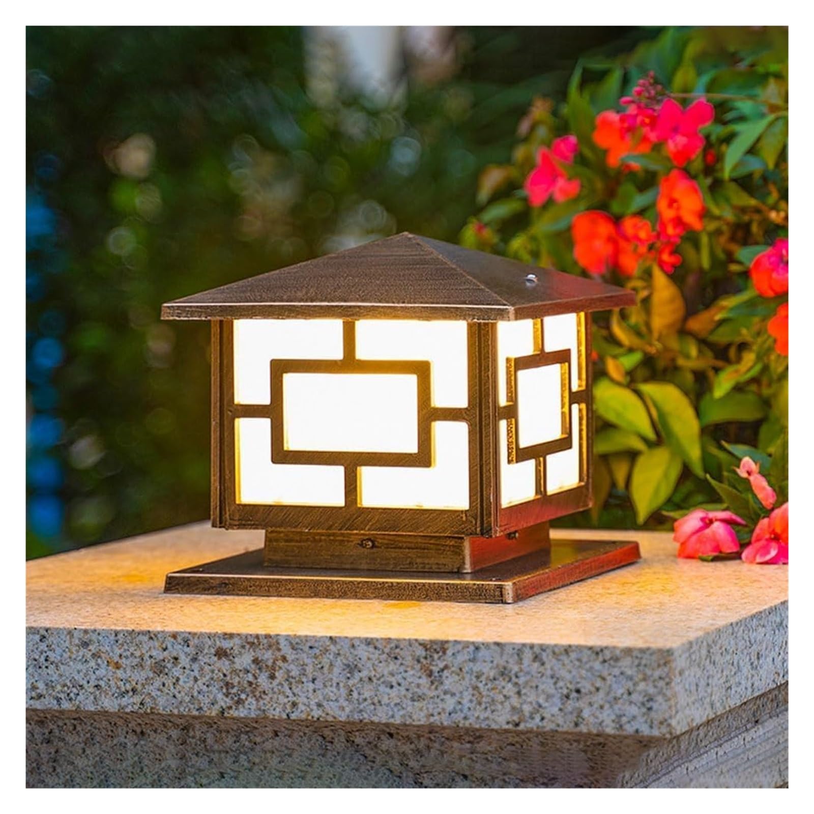 XJBTBA Decorate Post cap Light Outdoor Pillar Hard Wired Exterior Pole Lights Fixture Waterproof Pier Mount Light,Pendant Ceiling