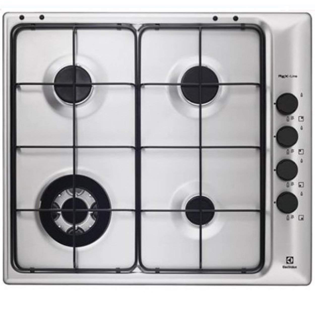 Electrolux RGG6043NOX Plaque de cuisson intégrée à gaz, acier inoxydable