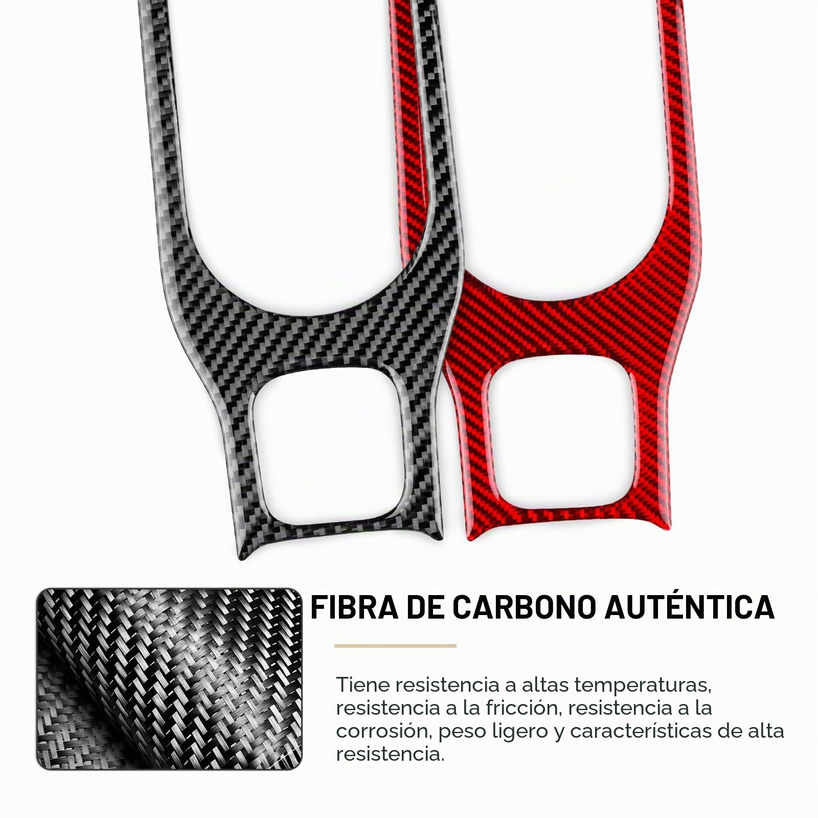 KUNGKIC Fibra de carbono Coche Taza Agua Marco Portavasos Panel Adhesivo Interior Decorativo Compatible con Toyota Corolla 2019 2020 2021 2022 Accesorios Negro