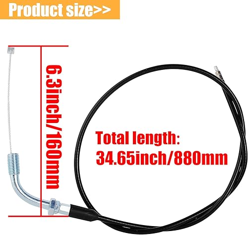 Miniatura 3 de Cable de acelerador para 49 cc, 50 cc, 70 cc, 90 cc, 110 cc, 125 cc, 140 cc, 150 cc, 200 cc, Pit Dirt Pocket de 4 tiempos, CRF50, CRF70, XR50, XR70,