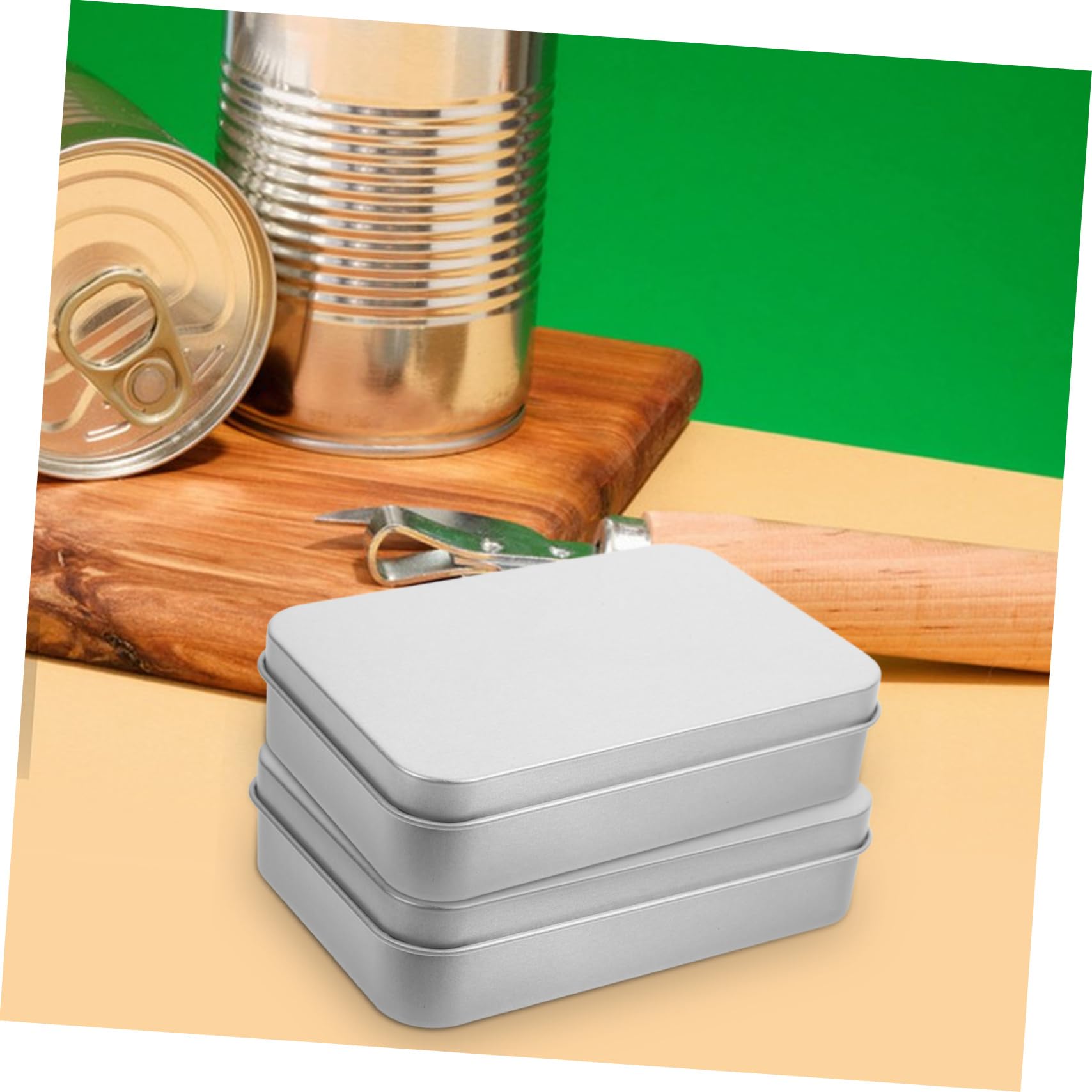 Amazon.co.jp: SHOWERORO ブリキ缶 長方形キャンディブリキ箱 食品