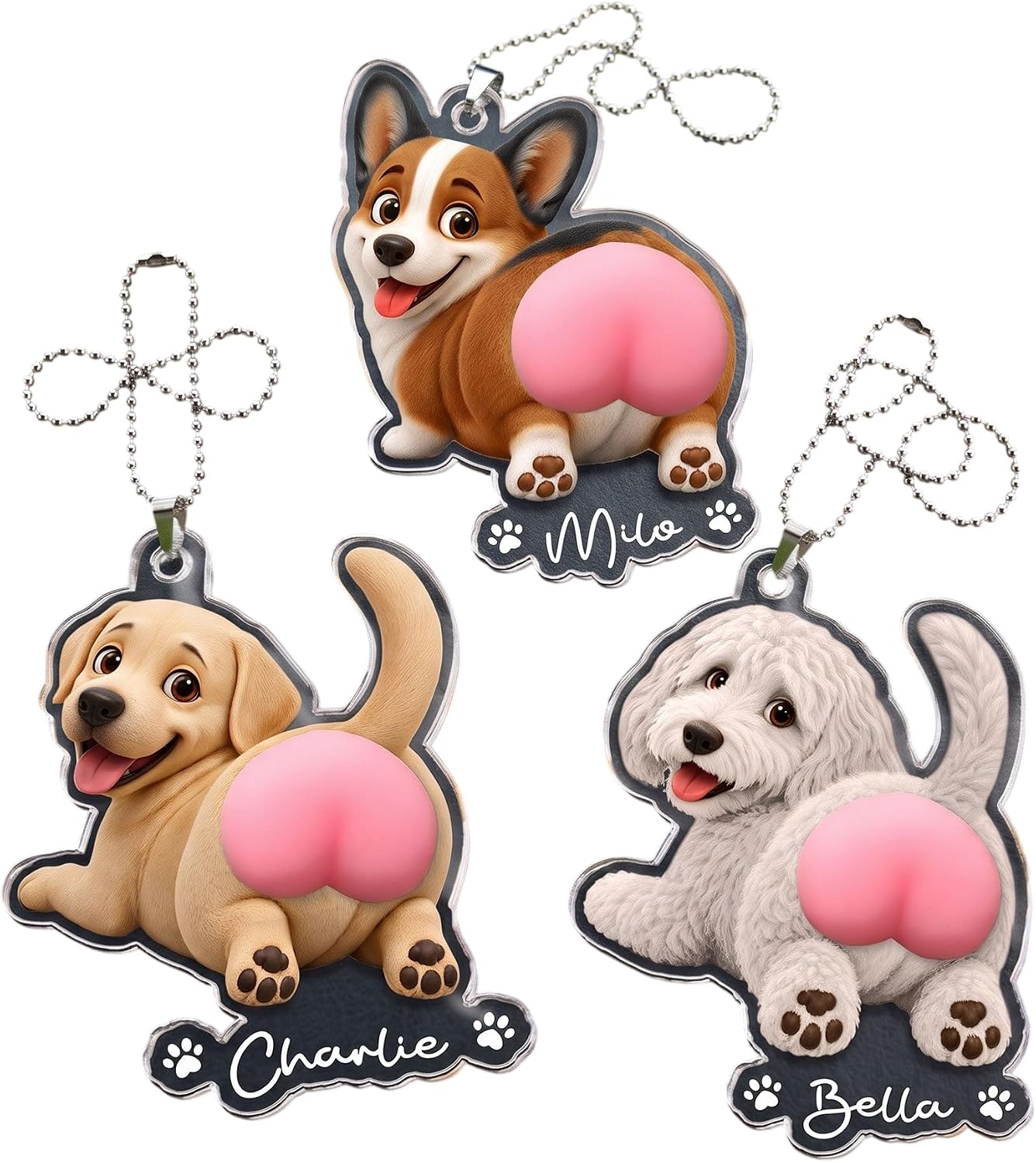 Funny Squishy Big Butt Personalized Mirror Accessory