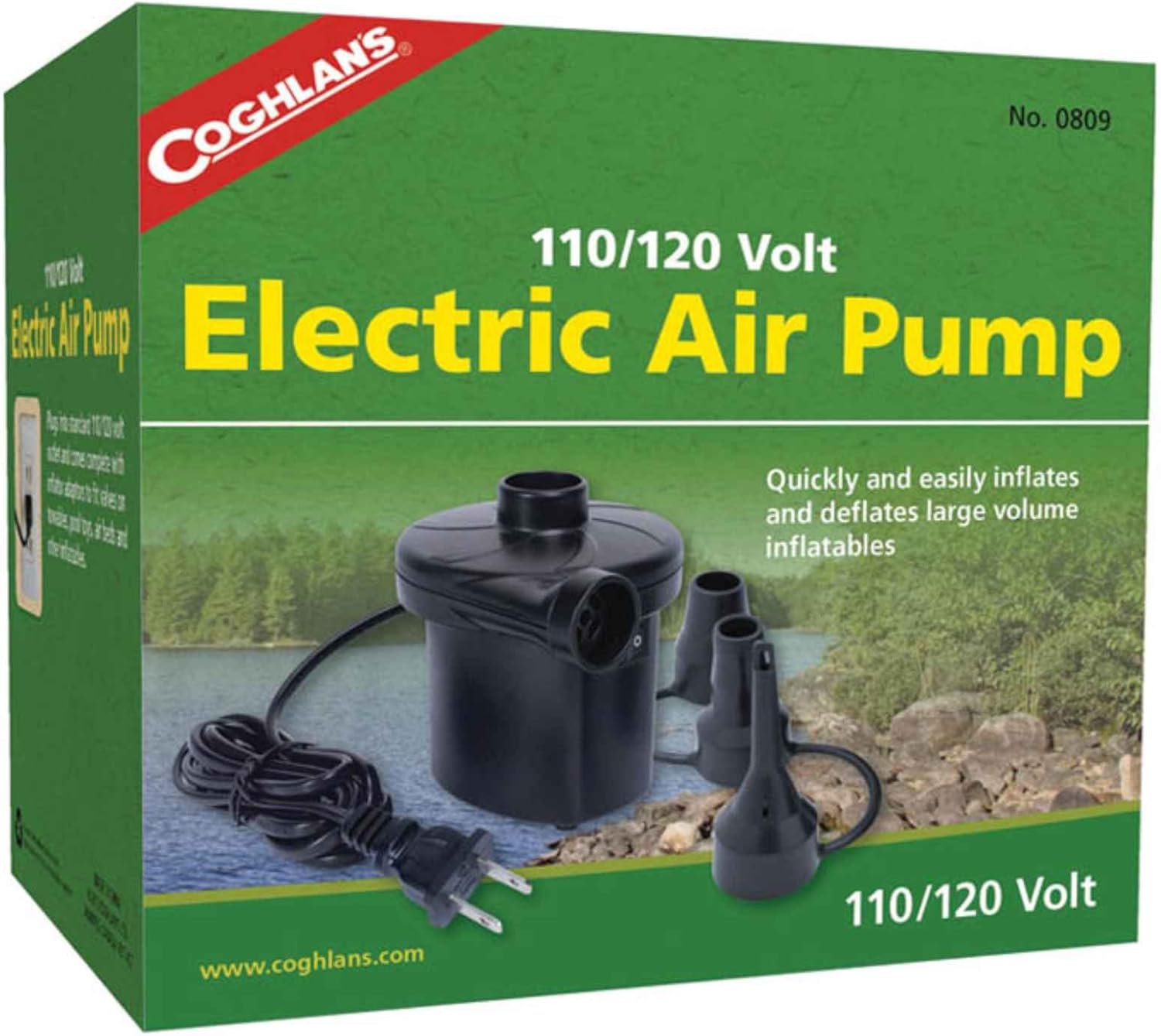 Coghlans 0809 110 Volt To 120 Volt Electric Air Pump