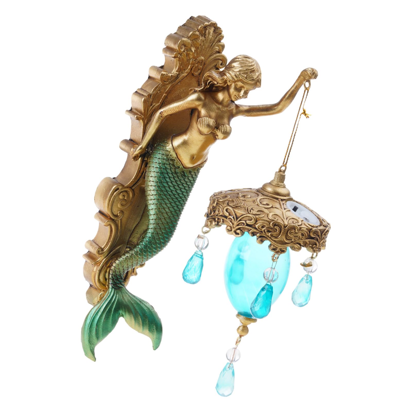 YWLUUOO Mermaids Statue Wall Light Bedside Lamp Home Decoration Bedroom Hotel Restaurant Decorative Wall Enduring Bedside