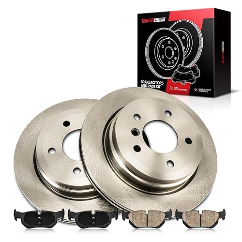 Torchbeam 300mm Rear Brake Pads and Rotors Kit Compatible with
