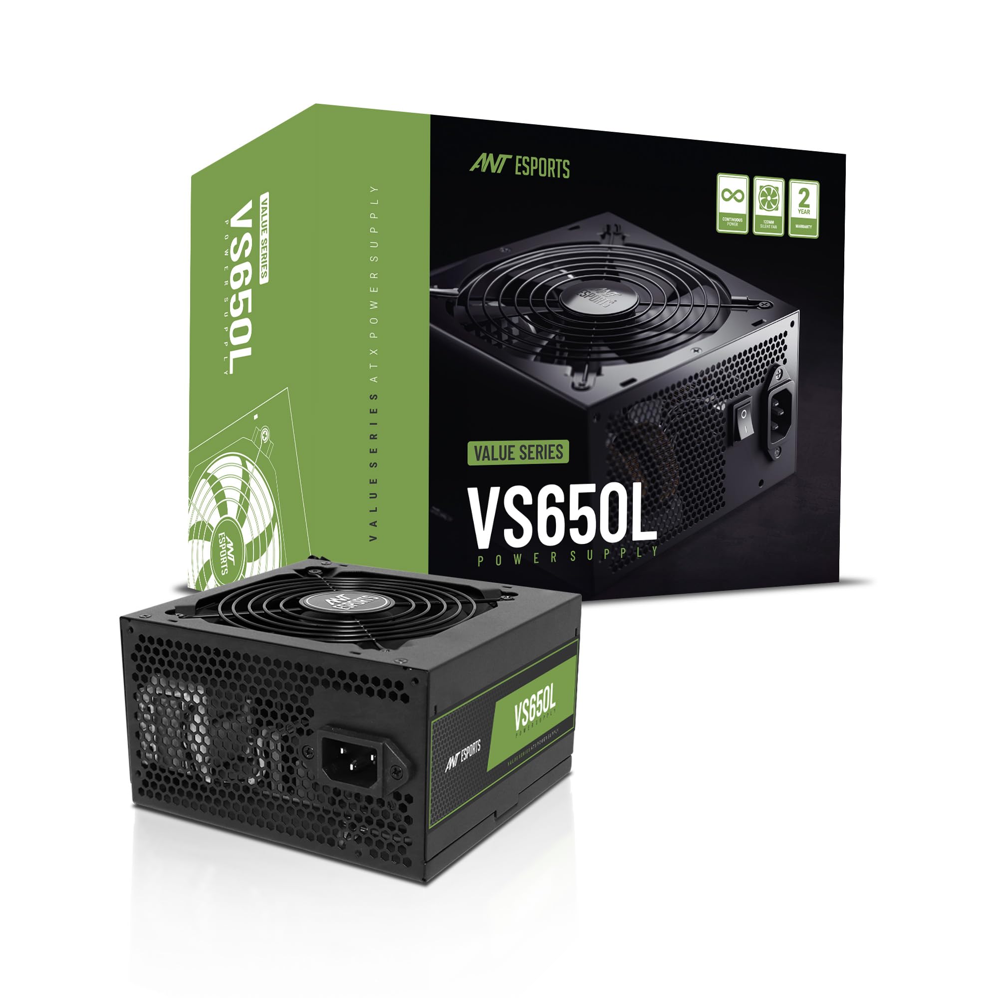 Ant Esports VS650L Gaming PSU - 650W Silent Power -1