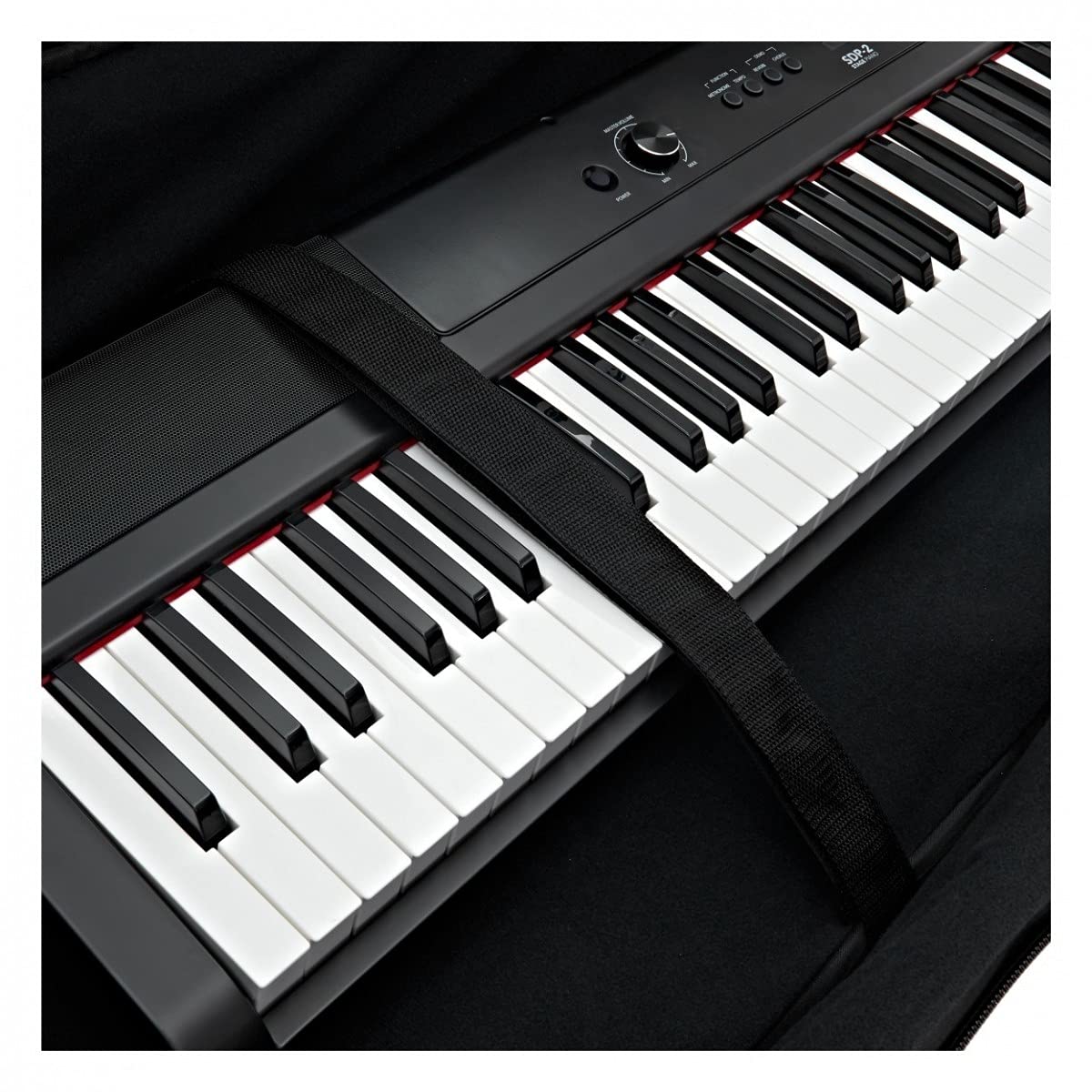 Étui pour clavier léger avec roulettes 88 touches par Gear4music
