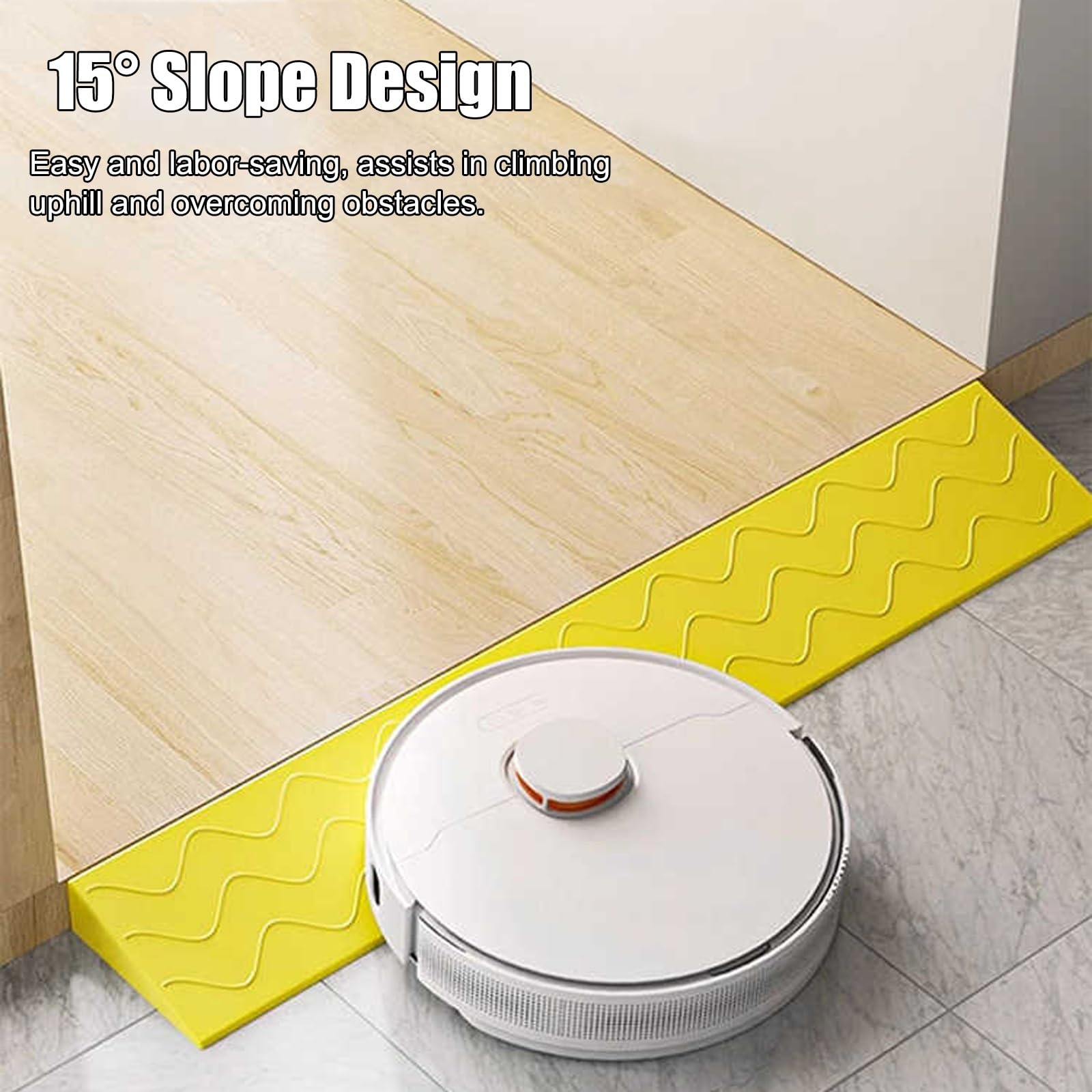 Rampa Coche de Transición de 1 a 10 cm de Altura, Rampas Sillas de Ruedas con Capacidad de 300 Kg, para Silla de Ruedas, Cochecito, Cortable(Black,99 * 13 * 6cm/39 * 5 * 2.4in)