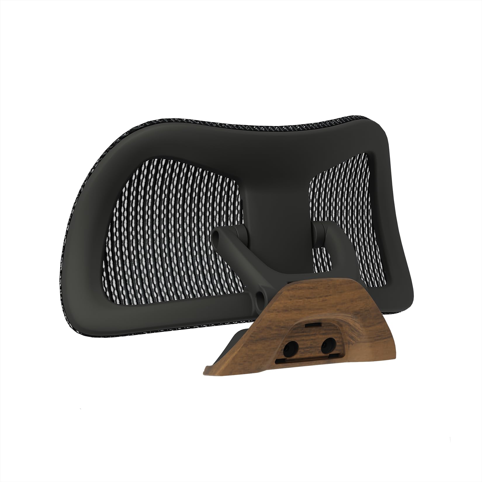 ELABEST XM100 Headrest, Nylon Headrest with 3-D Adjustment (Library Oak)