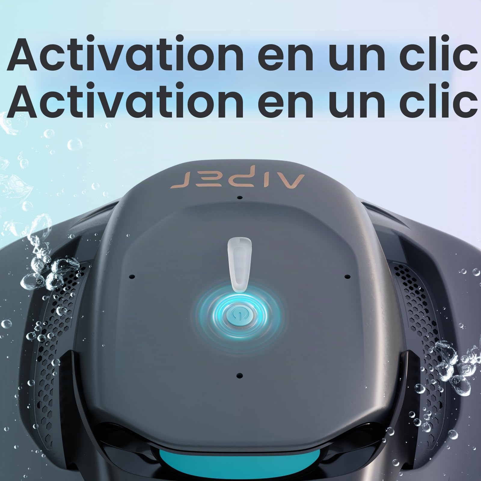 AIPER Seagull 800B & EcoSurfer S2 Robot Piscine, Aspirateur Piscine sans Fil & Robot Skimmer Solaire, Nettoyage Automatique du Fond et de la Surface, Contrôle Via Application