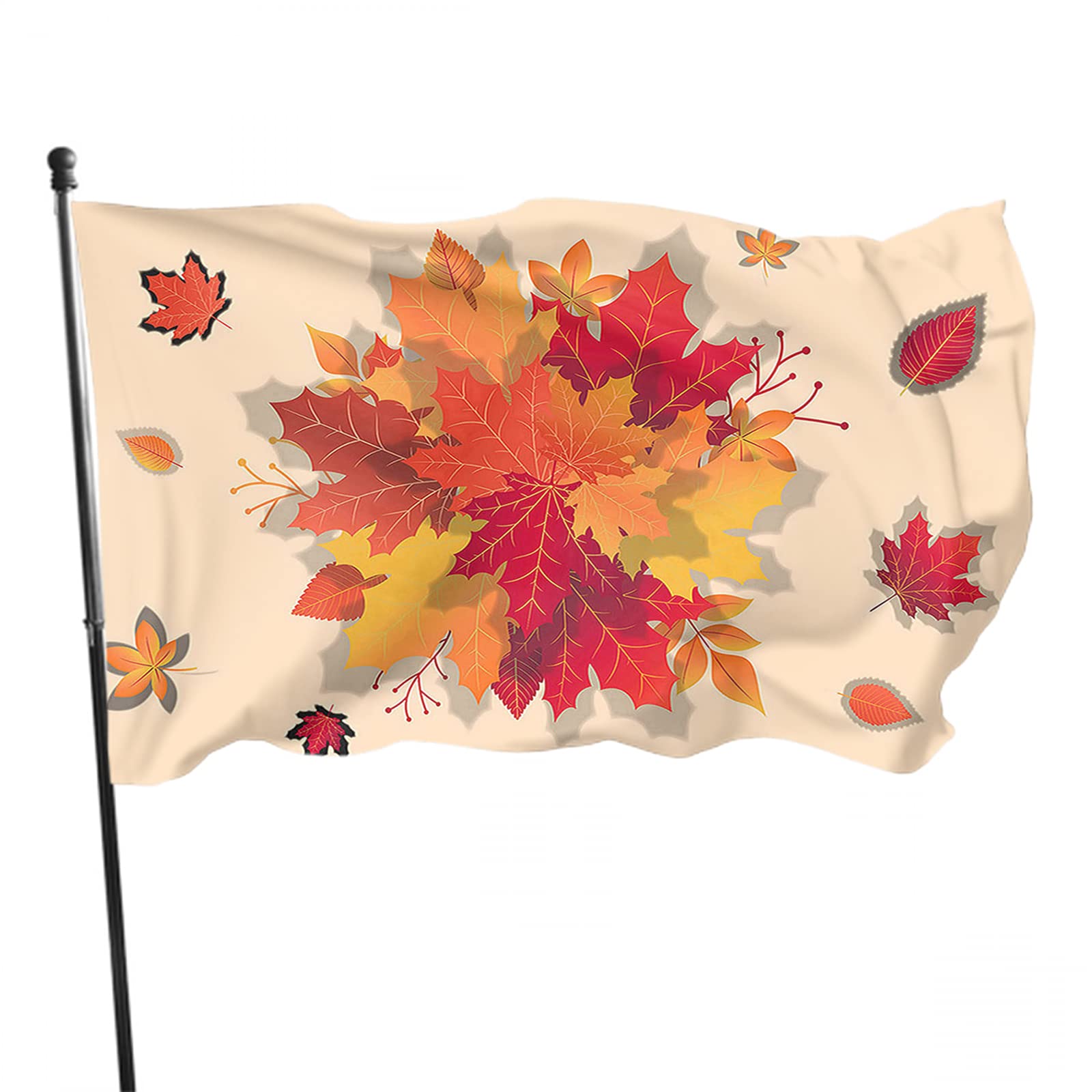 Herbst-Ahorn Flagge – 91 X 152 Cm, Aus Wetterfestem Polyester, Mit Messingösen Für Garten, Haus Oder Balkon
