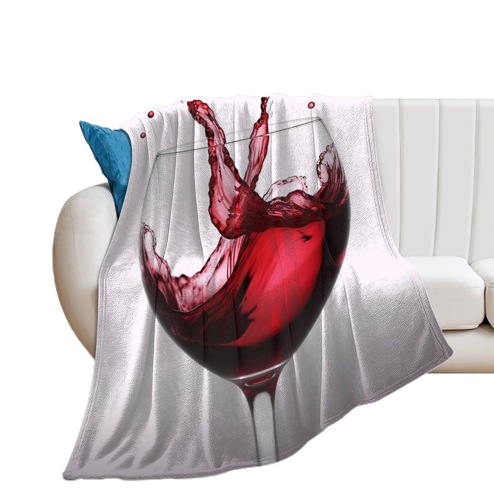 Couverture lit flanelle pelucheuse chaude 152x203 pour grand canapé adulte