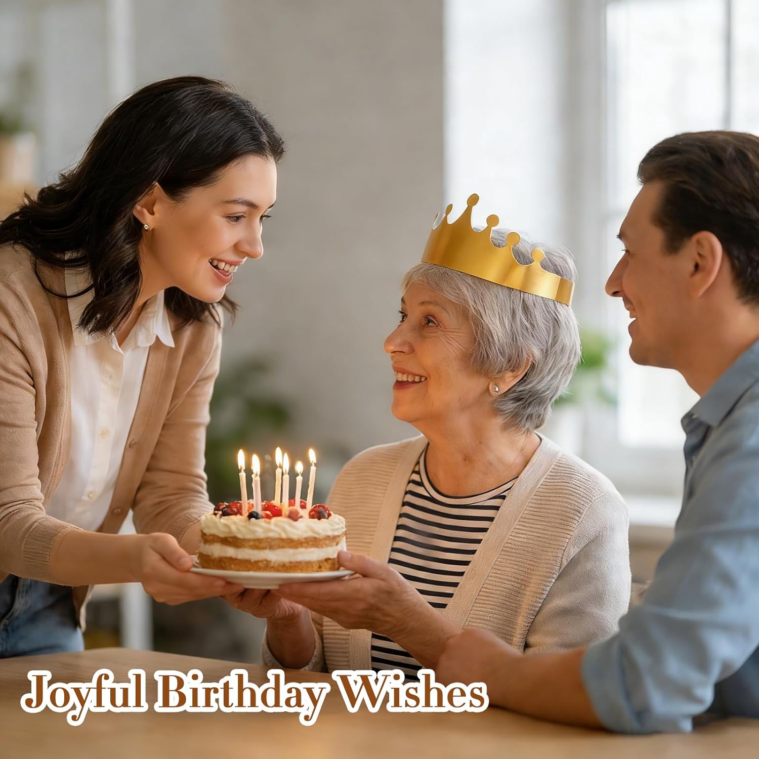 210 Pcs Gold Paper Crowns with Gem Stickers King Crown Princess Hats Bulk for Baby Showers Weddings Birthday Celebration Party Supplies