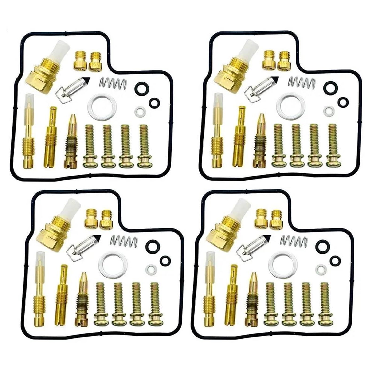 Juego De Reconstrucción Carburador Kit De Reparación Carburador Motocicleta para VFR750F RC36 1990-1993 Reconstrucción Válvula Aguja Flotante, Junta Y Sello(Conjunto 2)
