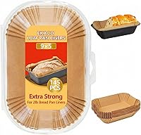 Vista 12 de 150 forros para freidora de aire para Ninja, papel desechable de 8.6 x 5.5 pulgadas, doble cesta, papel pergamino antiadherente sin blanquear