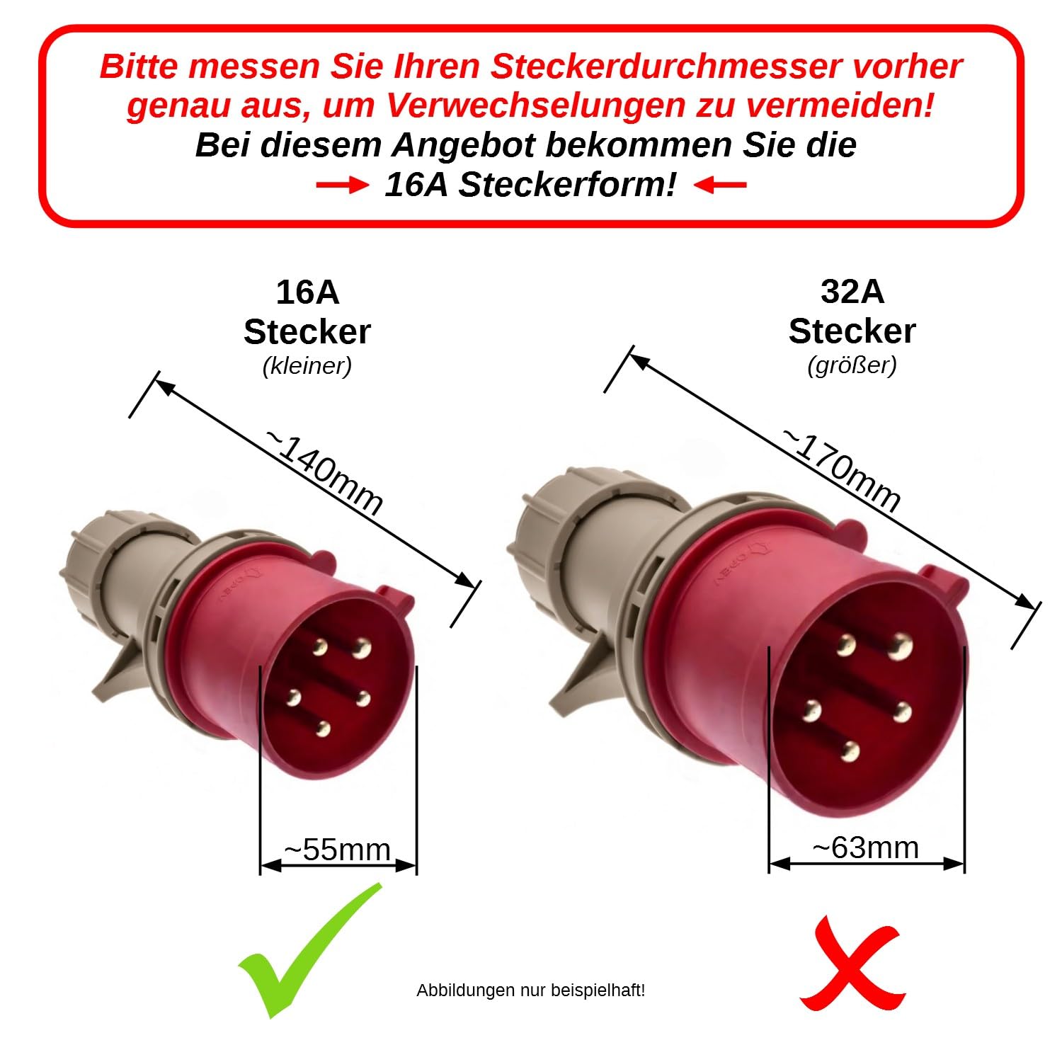 B+G E-Tech CEE 16A 400V Mobile Stromzähler Box Digitaler Zwischenzähler mit Reset-Funktion MID Zertifiziert