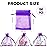 Organza Bags, Purple Organza Bags, 100Pcs, Sheer Organza Bags 3 x 4 inch, Jewelry Gift Bags, Party Favor Bags with Drawstring, Mesh Gift Pouches Mini Candy Bags for Wedding Birthday Party
