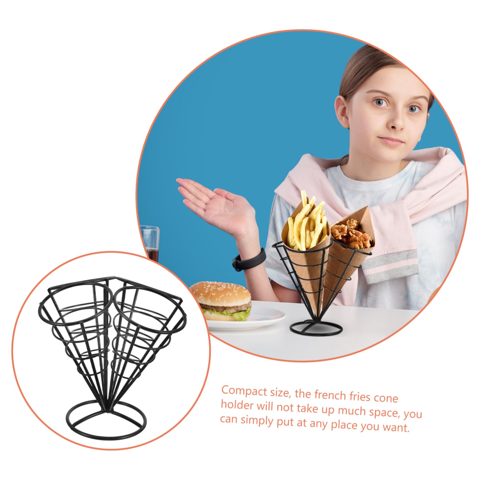 MAGICLULU Robusto Porta Snack in Acciaio Inossidabile Porta Patatine Fritte per Feste E Riunioni