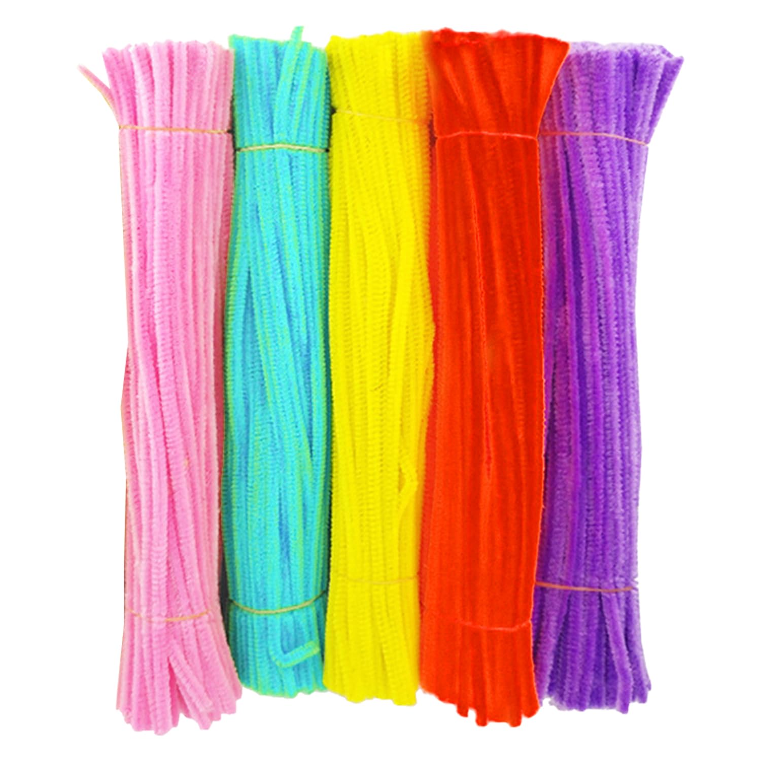Lot De 200 Chenilles Colorées (cure-pipes) De 30 Cm - Multicolores Pour DIY, Artisanat, Décoration - Souples Et Durables