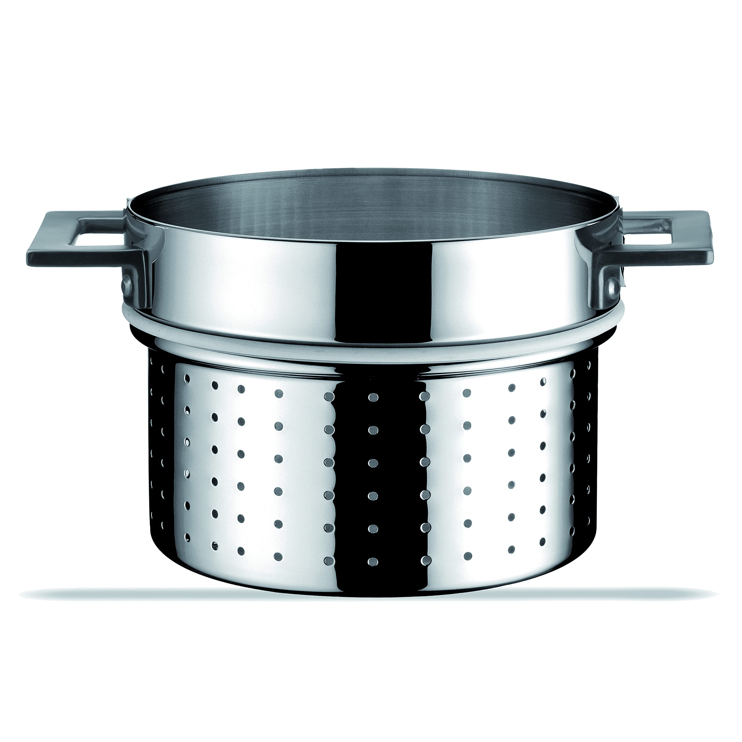 MEPRAAZD30187224 Pasta Pan Insert Cm 24 Attiva, Tri-ply (Aluminum,Stainless Steel, Magnetic Induction)