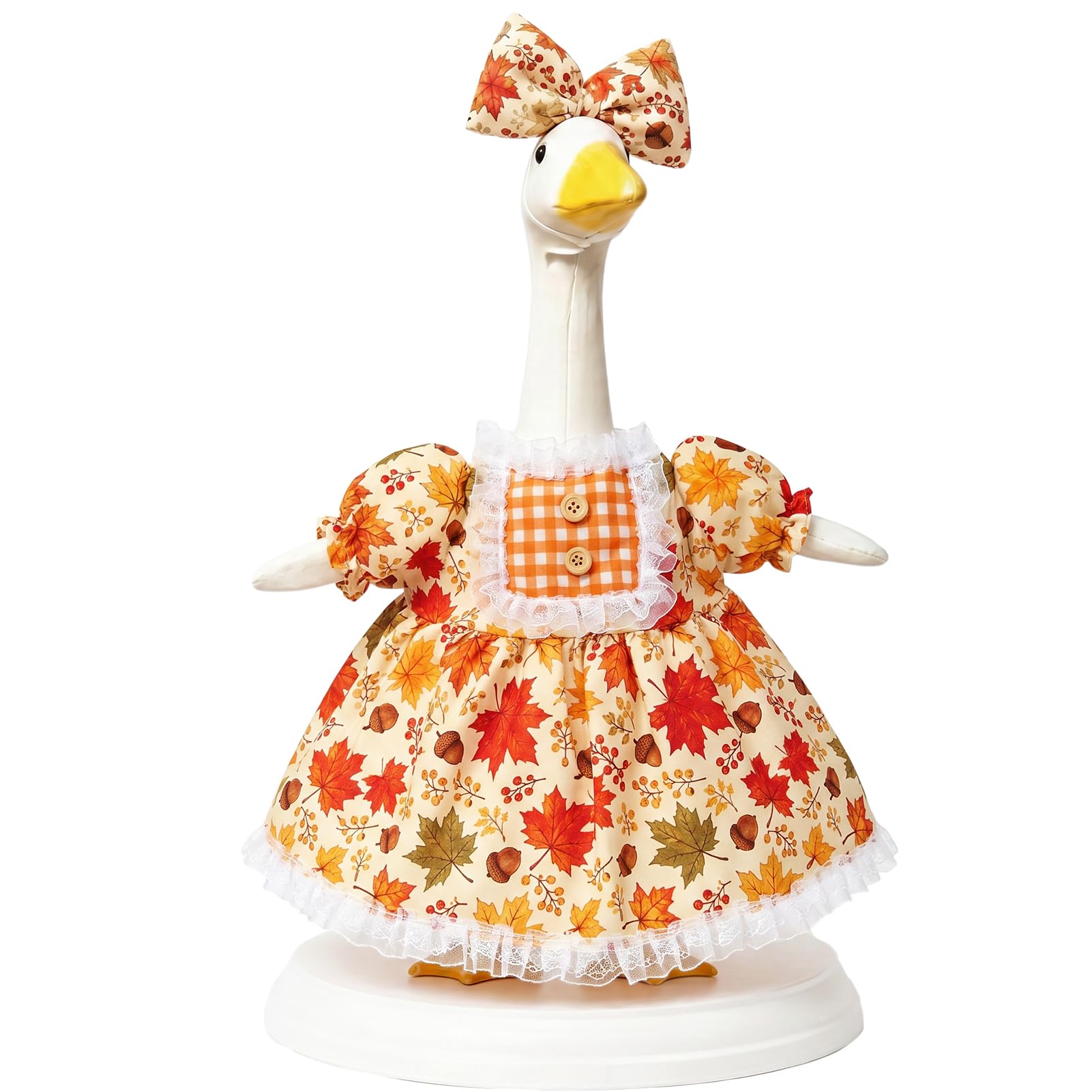 Autumn Maple Porch Goose Outfit Fall Goose Clothes for 23 Inch Statue