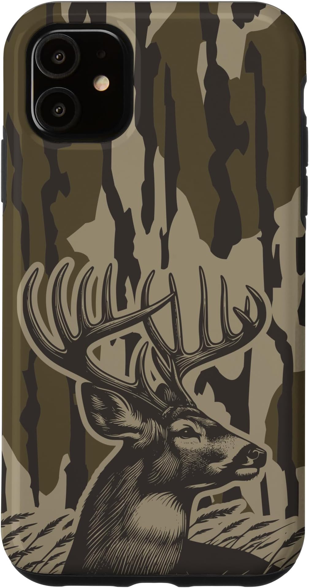 iPhone 11 Whitetail Deer Bottomland Camo Deer Hunting Camo Case