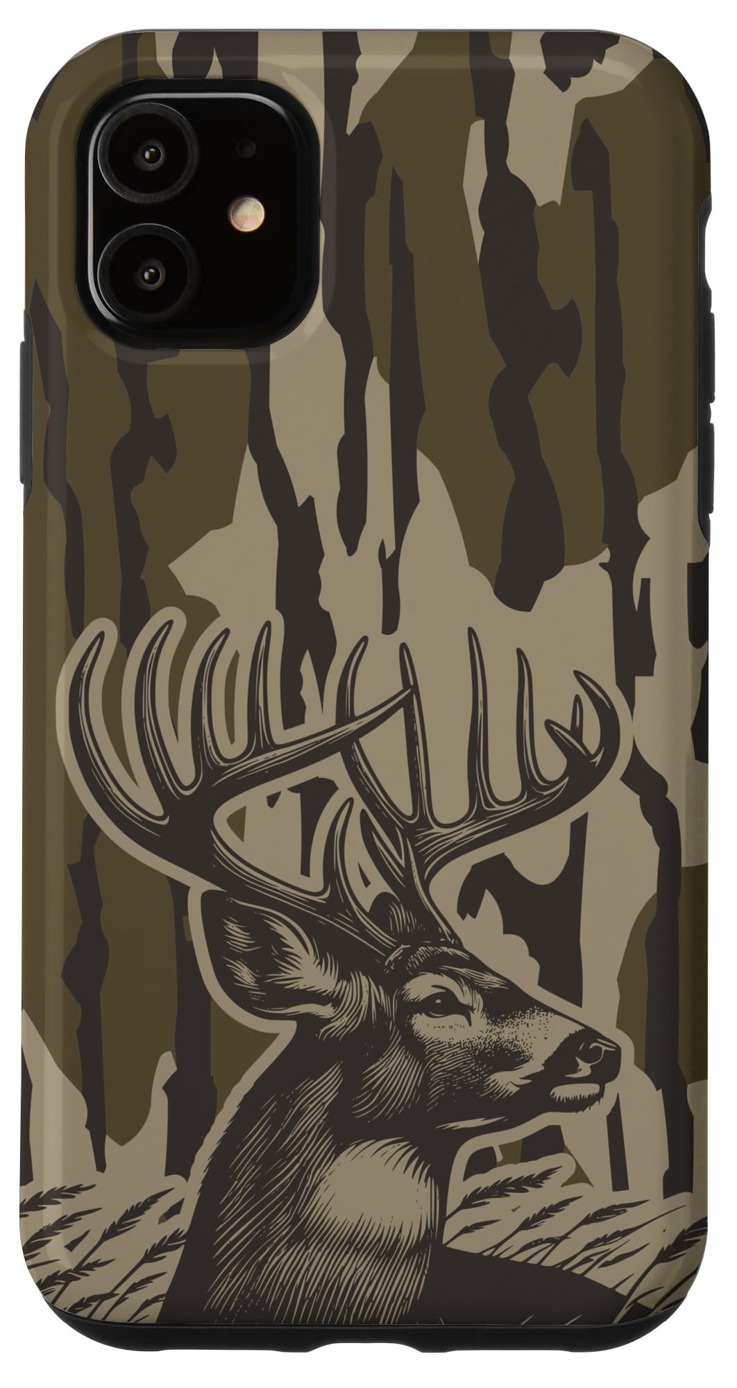 iPhone 11 Whitetail Deer Bottomland Camo Deer Hunting Camo Case