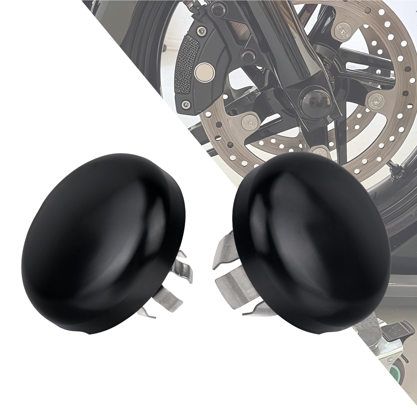Copri dadi per asse anteriore per moto, adatti per Harley Touring CVO Street Glide FLHXSE FLTRXSE FLHX FLTRX FLTRXSTSE FLHXU 2023.5-2025 nero