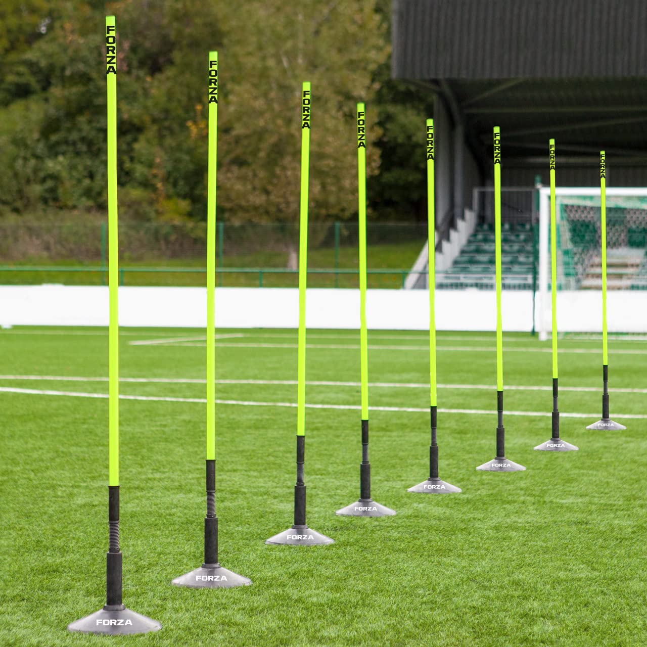 FORZA Pali Slalom | Attrezzatura Sportiva per Allenamenti | Attrezzatura Calcio | Kit di Agilità & velocità per Uomini Donne E Bambini | Ostacoli Allenamento Calcio