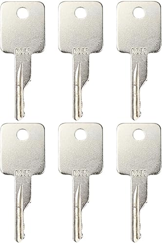 6693241 6PCS Reemplazo de llaves de encendido para Bo-bcat TER-ex GRO-ve JL-G Br-oce Ditch Witch Equipo pesado 307852A1 6709527 714602 A77313 D250