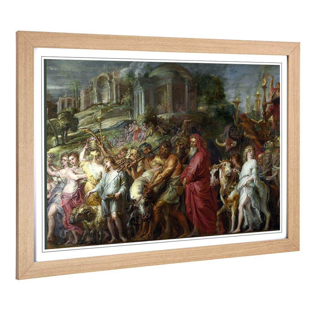 Big Box Art Framed Print of Peter Paul Rubens A Roman Triumph Design | Wall Art Picture | Home Decor for Kitchen, Living Room, Bedroom, Hallway, Oak, A2 / 24.5x18 Inch / 62x45cm