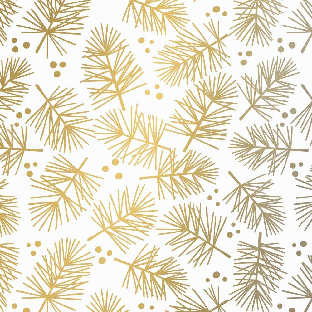 FSC große Große Rolle Geschenkpapier Tanne 70 cm x 200 m | 80 g/m² Weihnachtspapier | HUTNER