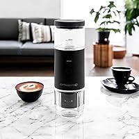 Vista 6 de Mini cafetera portátil de café expreso recargable por USB para espresso en polvo o cápsula