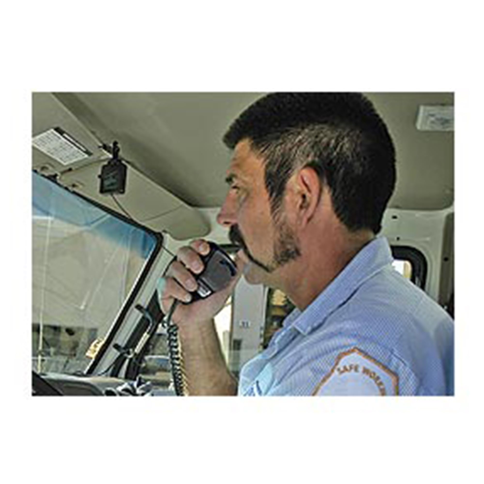 Gear Keeper CB Radio-Mikrofonhalter – einziehbarer Mikrofonhalter mit robuster Schnappclip-Halterung für LKW-Radio – CB-Radiozubehör mit Umhängeband und Montagezubehör –
