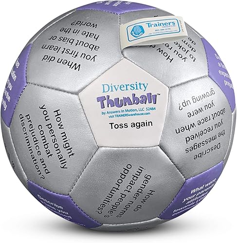 Miniatura 3 de Trainers Warehouse Colección Thumball de 6 pulgadas, 32 indicaciones para conversación, formación de equipos, relación y entrenamiento