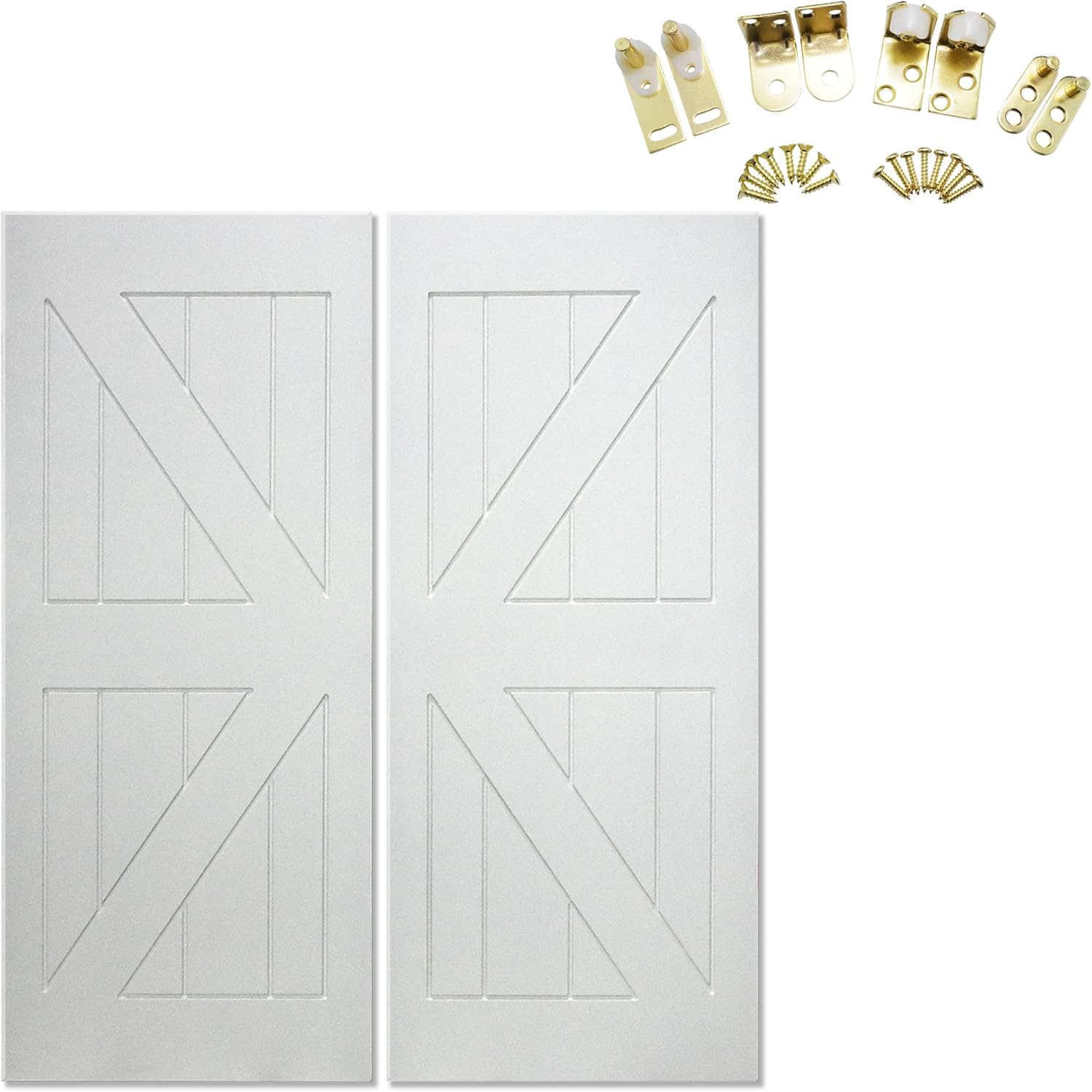 Swinging Cafe Doors Primed Barn Doors, 3/4" Thick Saloon