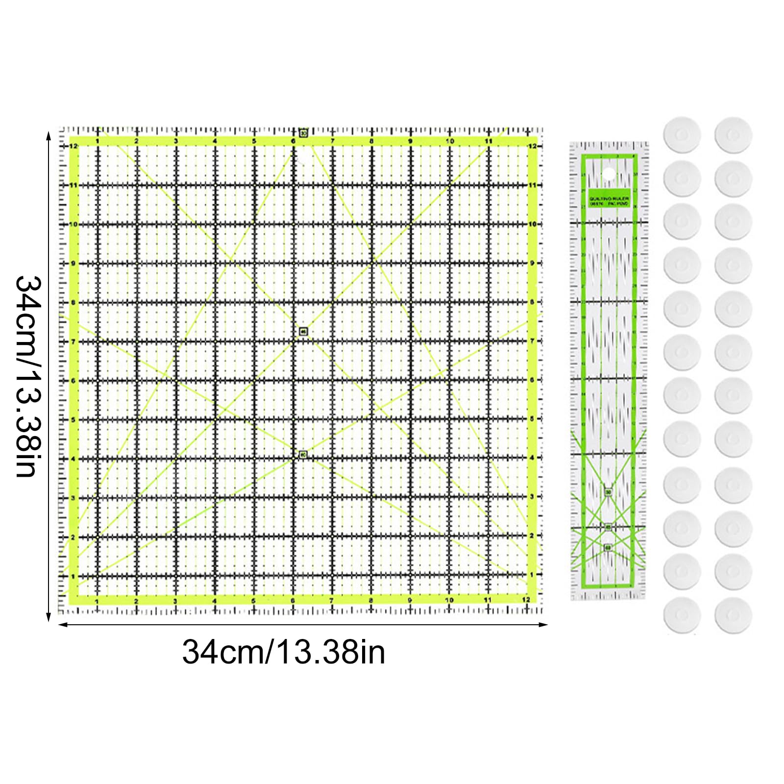 Quilt Righello Patchwork Righello Da Cucito Multifunzionale Righello Da Taglio In Tessuto Accessori Da Cucito Per Artigianato