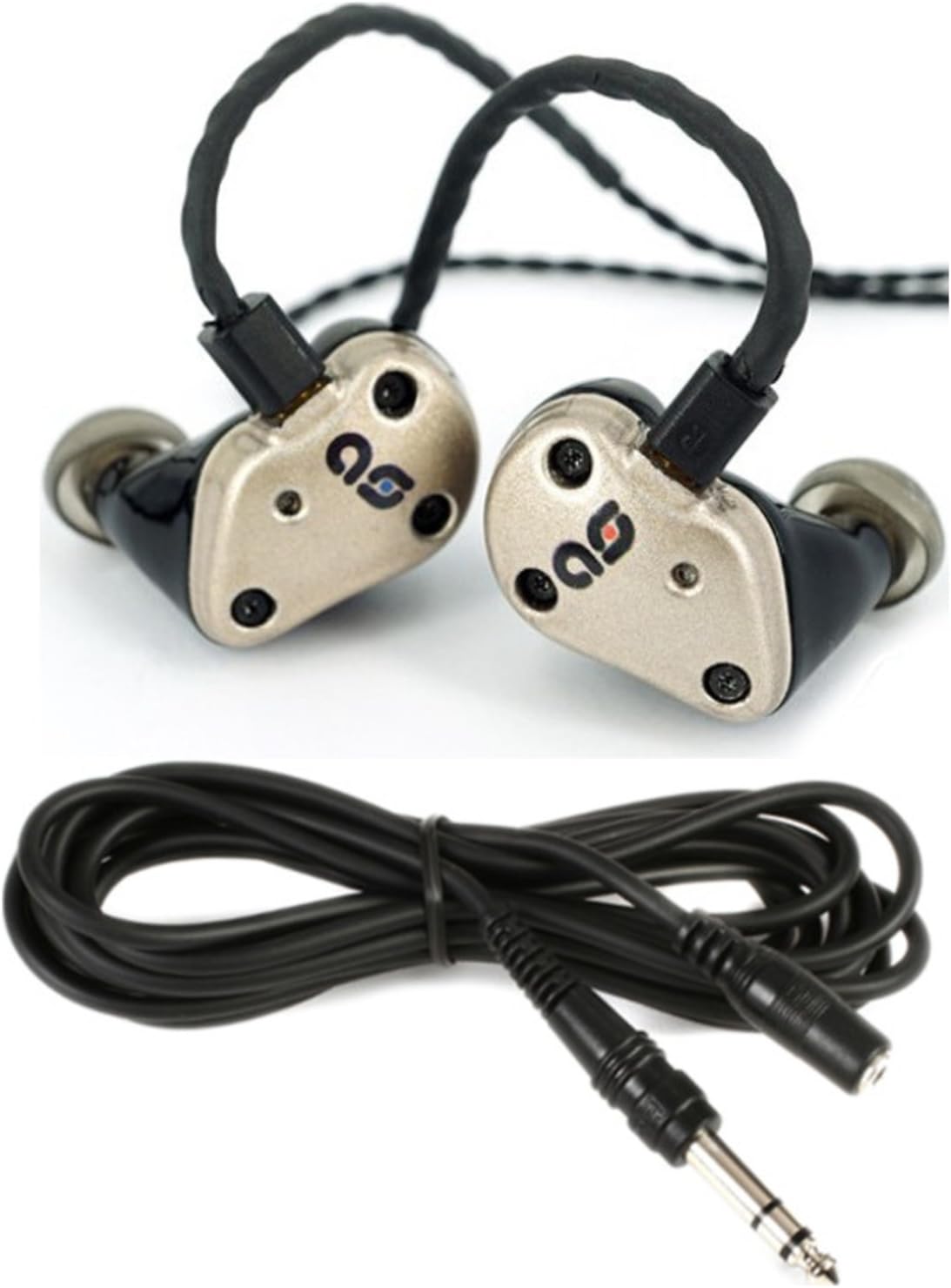 Bravo Series Harmony Noise Isolating In-Ear Headphones Gold w/Extension Cable