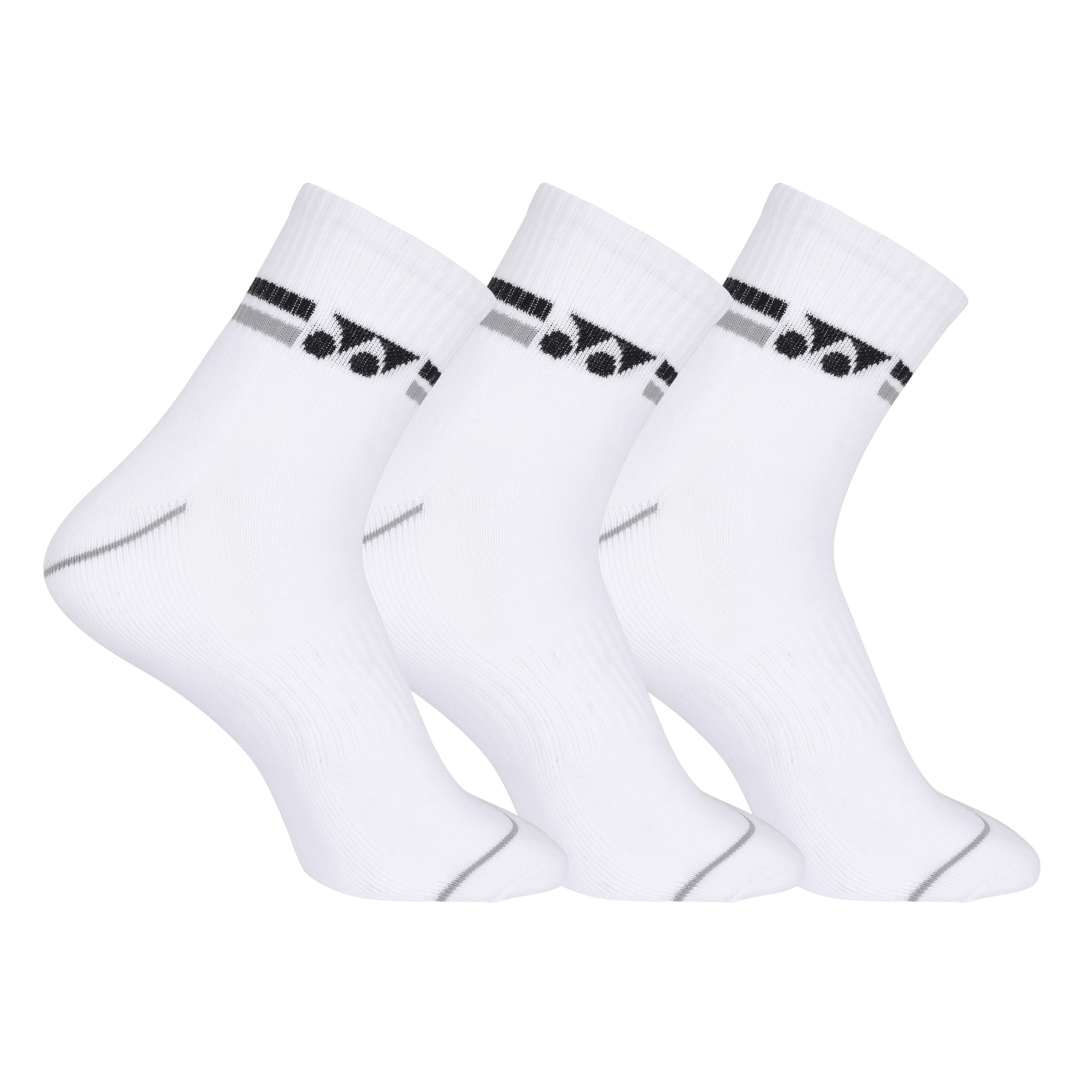 YONEX Quarter Length Performance Sports Socks (Badminton, Running, Gym & Indoor Training), Pack of 3-image-25